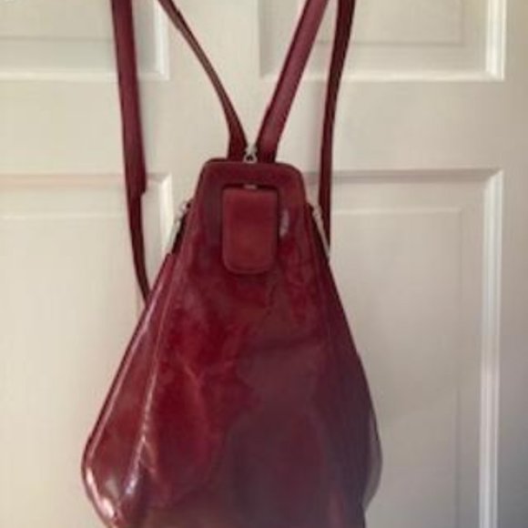HOBO Red Leather convertible backpack - Picture 3 of 7
